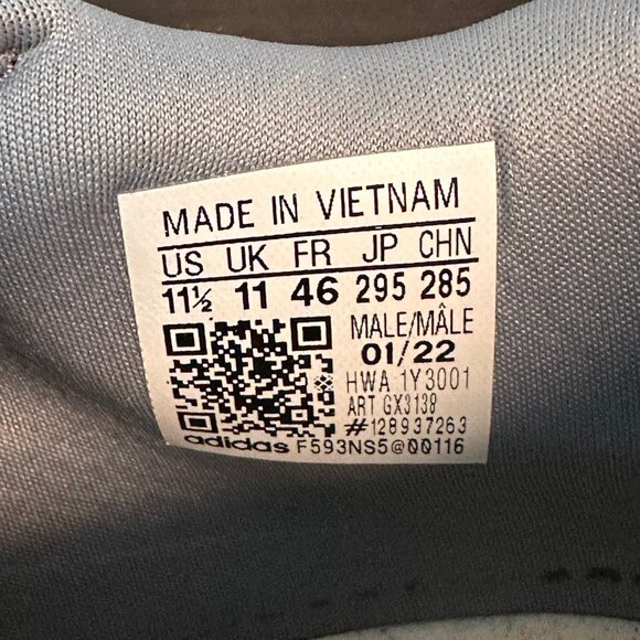 Adidas Nebzed Super Boost‎ Mens 11.5 Grey Burgundy Running Atheltic Shoes GX3138 - Picture 10 of 10